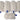 Glass polishing brush set 4G1K