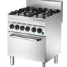 Gas stove 650, W700, 4BR, elO