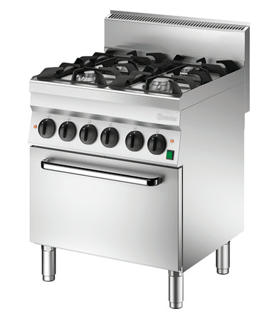 Gas stove 650, W700, 4BR, elO