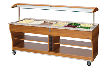 Buffet trolley, hot, 6x 1/1GN