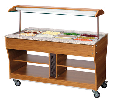 Buffet trolley, hot, 4x 1/1GN