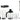 Stick mixer set, 5speed sett.,0,7kW