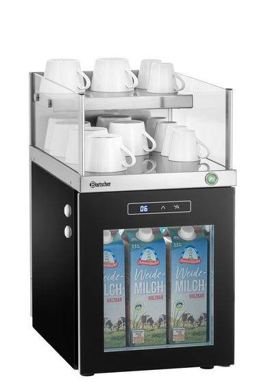 Milk refrigerator cup warmer combi