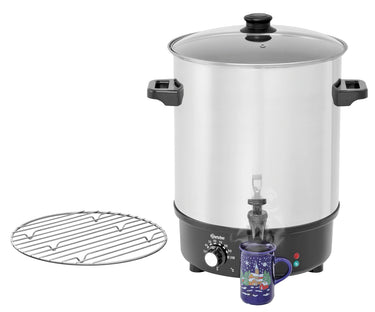 Mulled wine pot, bl.w. canner 30L, SS