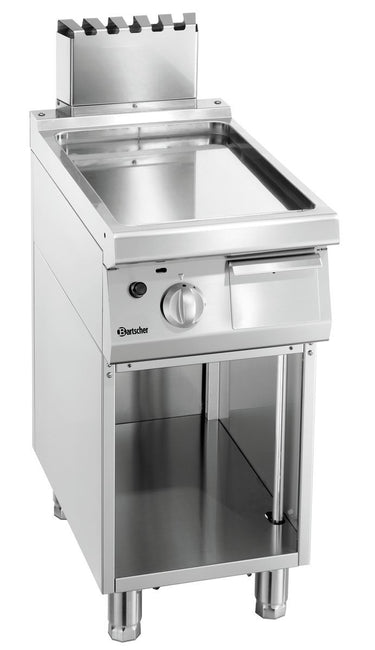 Griddle plate gas 700, W400, smooth