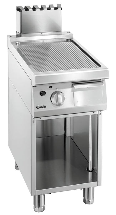 Griddle plate gas 700,W400, grooved