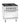 Gas stove, 4 burners,el. oven,2/1GN
