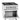 Gas stove, 4 burners,el. oven,2/1GN