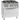 Gas range 900 4 burners EBO