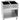 Electric range 900 4 hobs OU