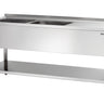 Sink centre 700, W1800, 2 basins L