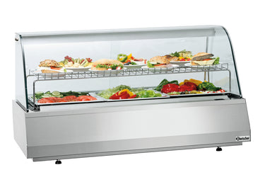 Refr. display 3/1GN, curved glass