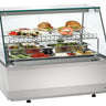 Refr. display 2/1 GN, straight glass
