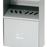 Wall-mounted ashtray, silver