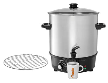 Mulled wine pot, bl.w. canner 25L, SS