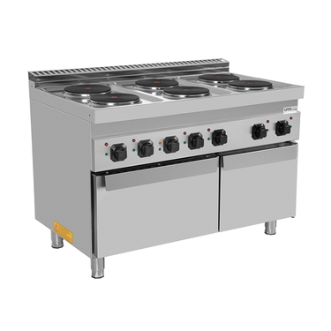 Elektroherd 6 Kochplatten mit Elektro Backofen – E70FEO30-K