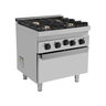 Gasherd mit Elektro Backofen – 4 Brenner – E70FG020