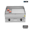 Gas-Grillplatte – 1/3 gerillt - 2/3 glatt