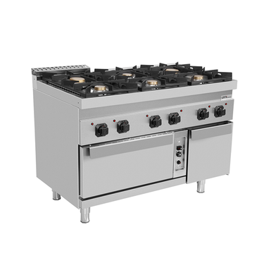 Gasherd mit Gas Backofen – 6 Brenner - G70FGO30-K