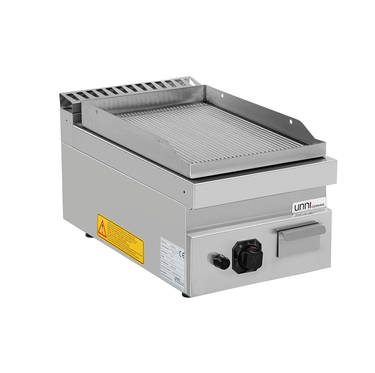 Grillplatte Platte Gas – gerillt/verchromt – G70GP10B+GC