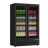Kühlschrank | 1081L | Schwarz | 0°C bis +10°C | Umluft Kühlung | gebremst Rollen