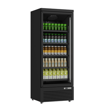 Kühlschrank | 614L | Schwarz | 0°C bis +10°C | Umluft Kühlung | gebremst Rollen