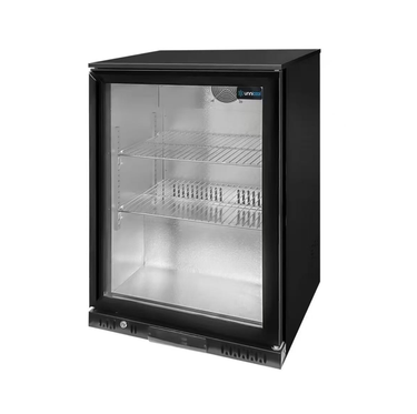 Barkühlschrank Schwarz 1 Tür - 600x525xH900mm