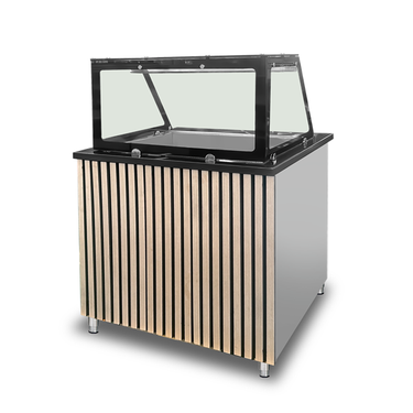 Bain-Marie Theke – 2x GN 1/1 – 88 × 82 × 85.5 cm