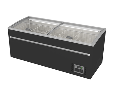 Supermarkt Gefriertruhe | 850L | Schwarz