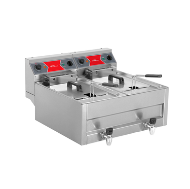 Fritteuse | Elektro | 2x10L | 50°C/200°C | 2x9kW (400V)