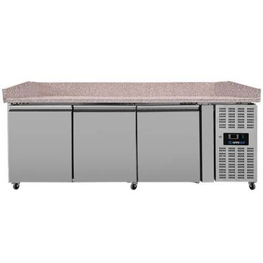 Pizzakühltisch 3 Türen - 202x80x100cm