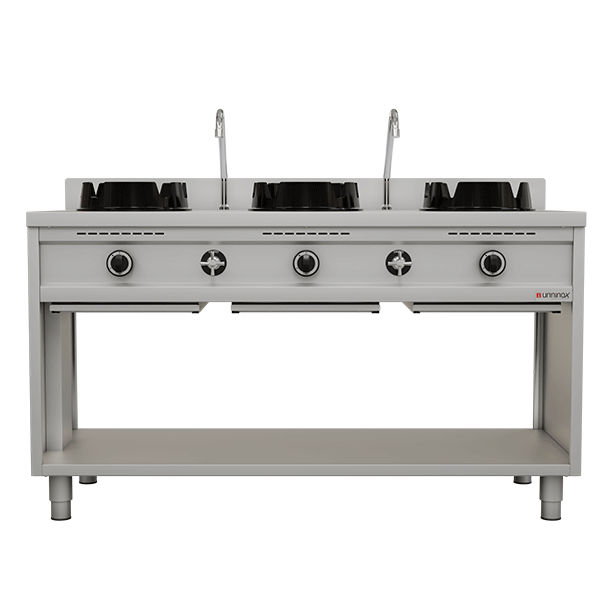Wokherd Gas-Wokherd - 3x15 kW - 3 Kochzone