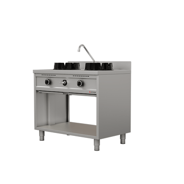 Wokstove | Gas Wok-Herd - 2x15 kW - 2 Koch Zone