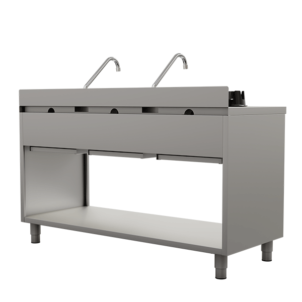 Wokherd Gas-Wokherd - 3x15 kW - 3 Kochzone