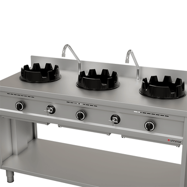 Wokstove | Gas Wok-Herd - 3x15 kW - 3 Koch Zone