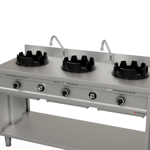 Wokherd Gas-Wokherd - 3x15 kW - 3 Kochzone