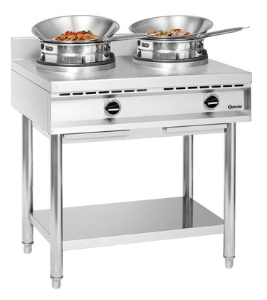 Wok cooker, 2 burners
