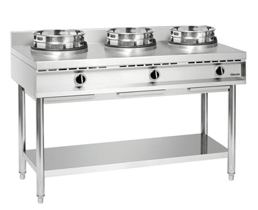 Wok cooker, 3 burners
