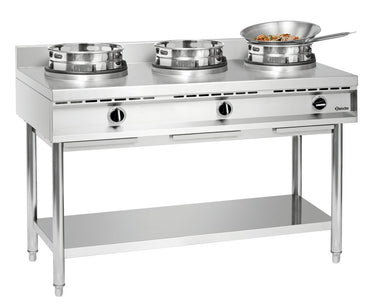Wok cooker, 3 burners