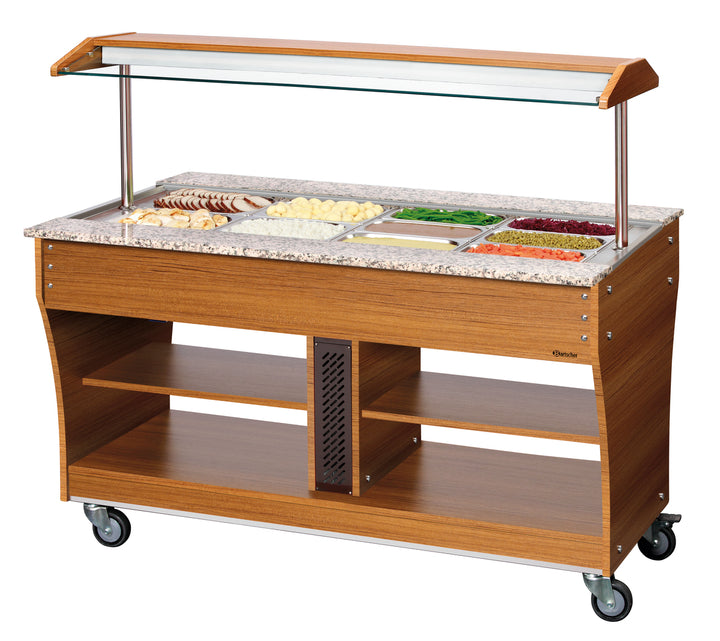 Buffet trolley, hot, 4x 1/1GN