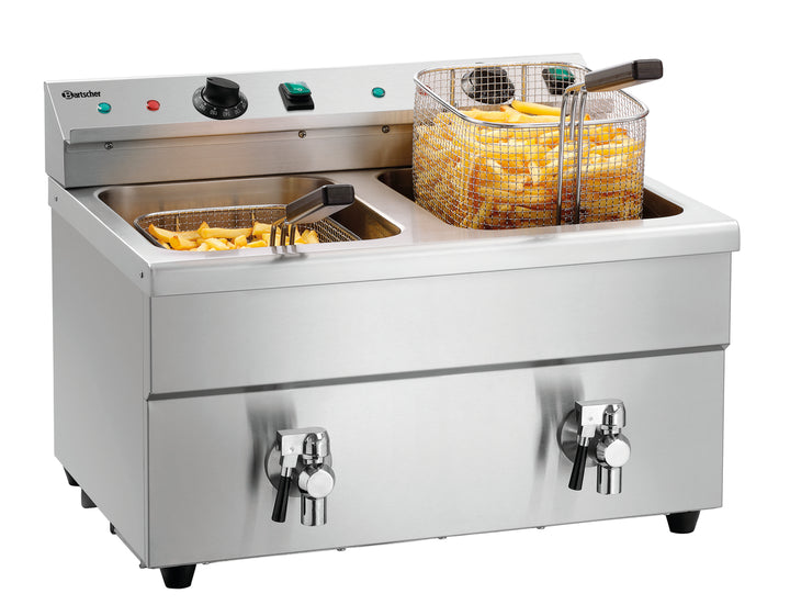 Induktionsfritteuse 2x8L Plus
