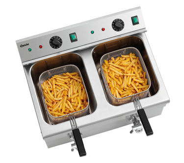 Induction deep fat fryer 2x8L Plus