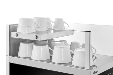 Milk refrigerator cup warmer combi