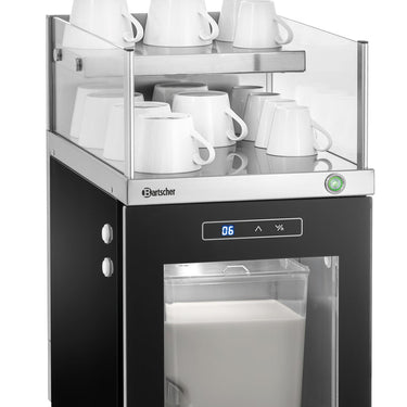 Milchkühlschrank-Tassenwärmer-Kombination