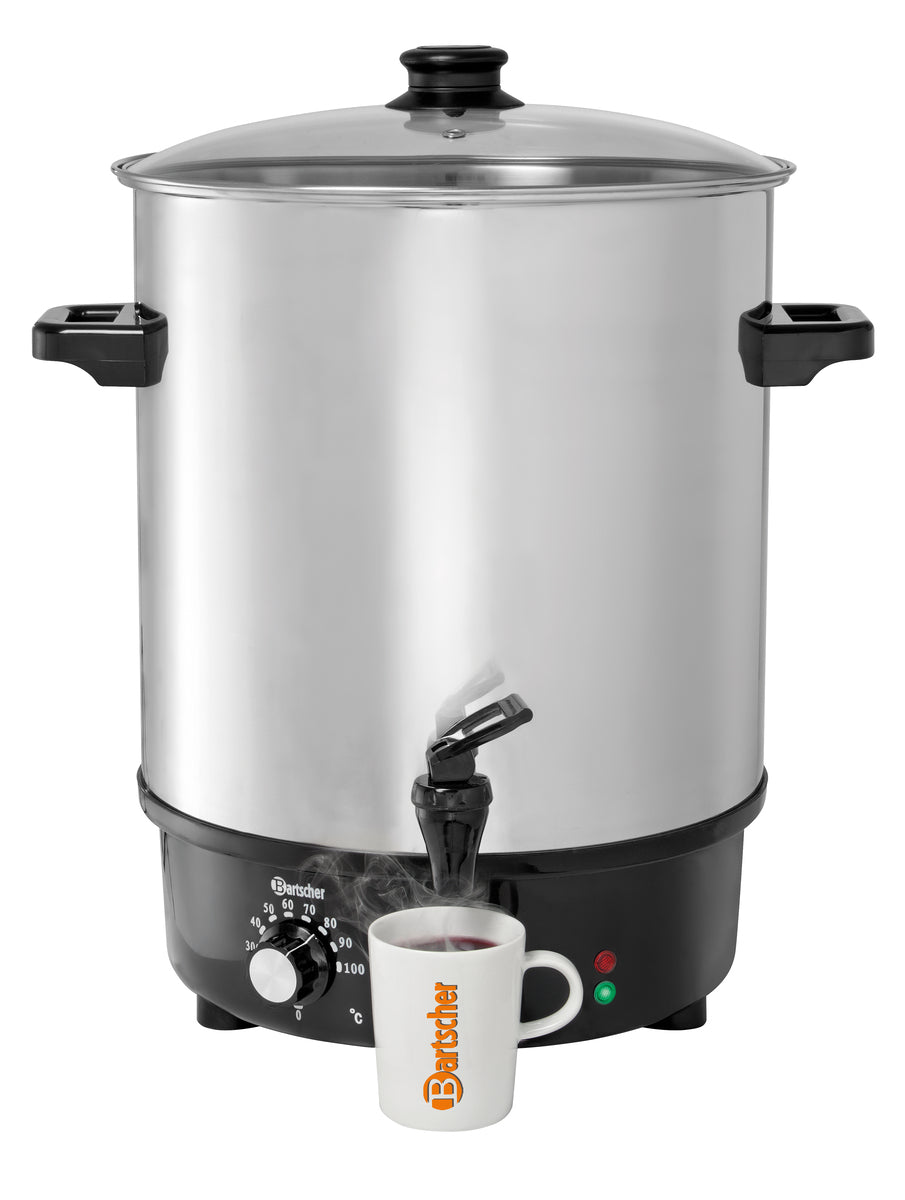 Mulled wine pot, bl.w. canner 30L, SS