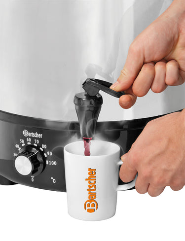 Mulled wine pot, bl.w. canner 30L, SS