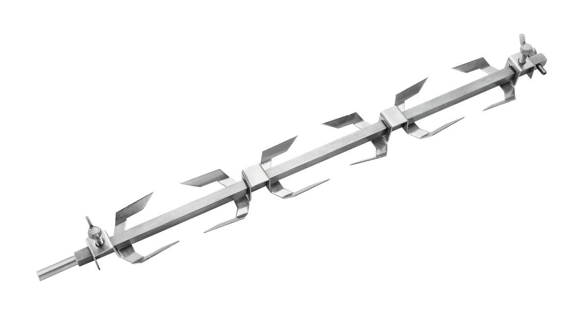 Spit with clamps P6