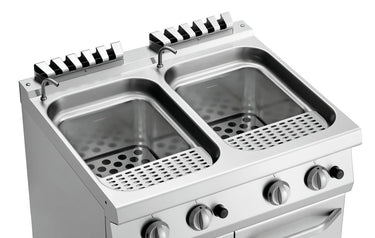 Pasta cooker, gas 700, W800 2x24L