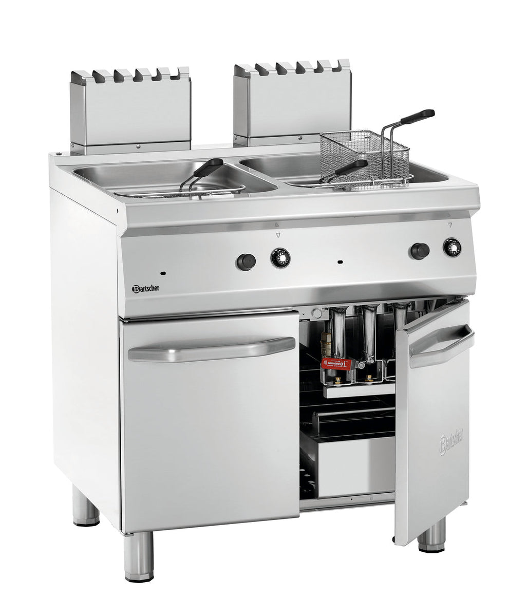 Fritöz gazlı, 700 W800, 2x15L
