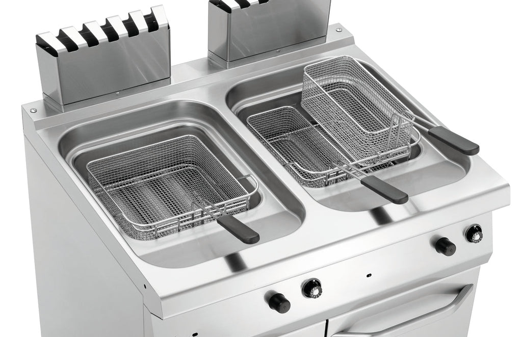 Fritöz gazlı, 700 W800, 2x15L
